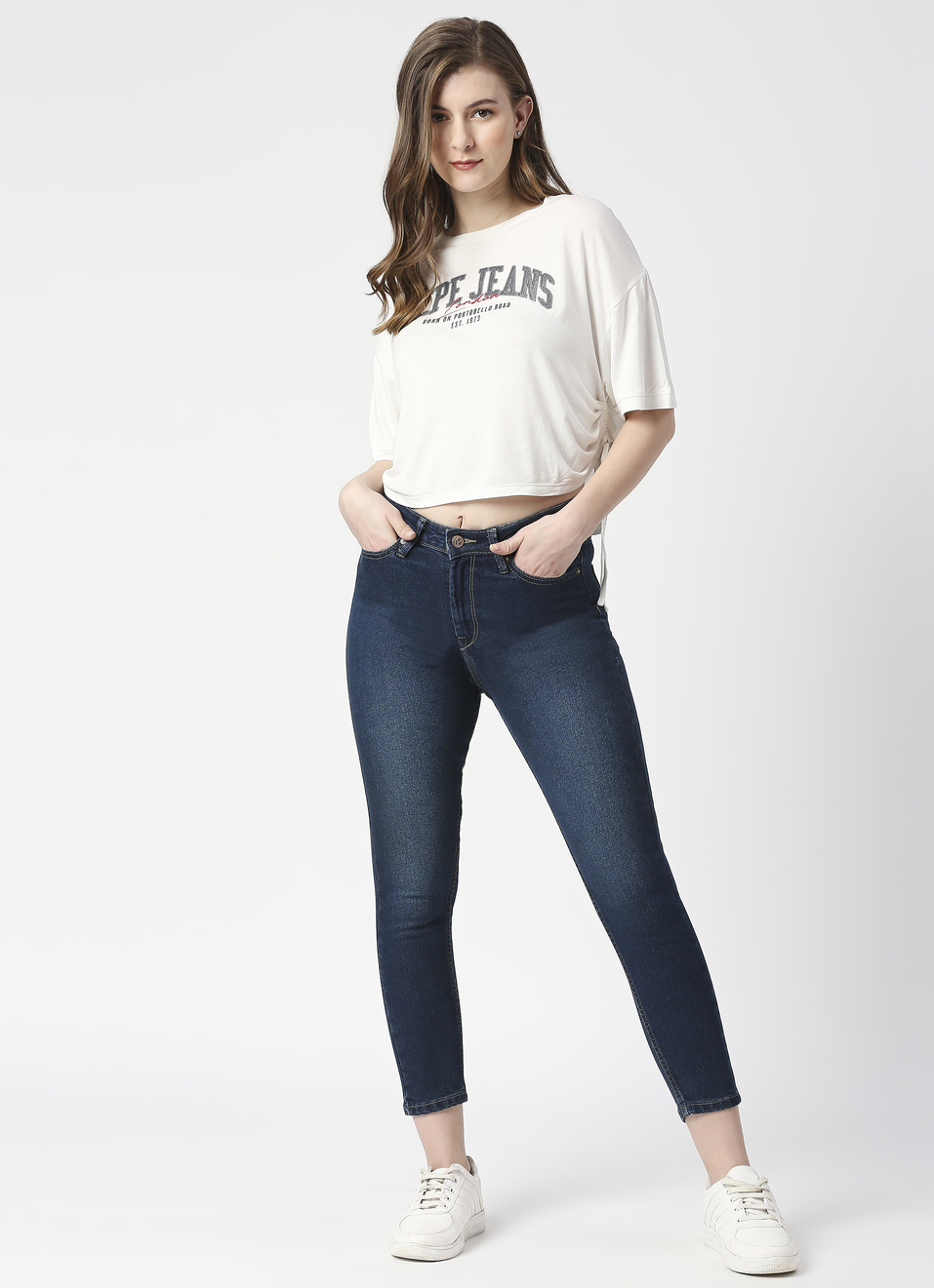 Ankle length jeans have become a popular choice among women due to their versatility and ability to showcase