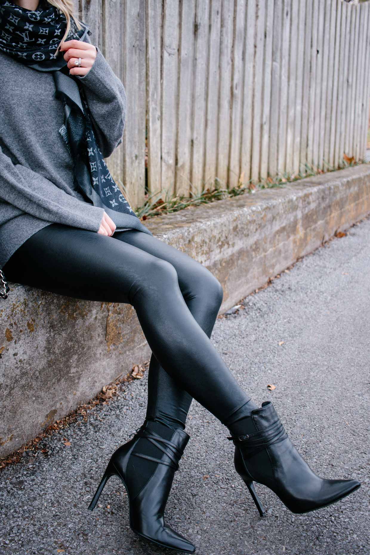 Leather legging