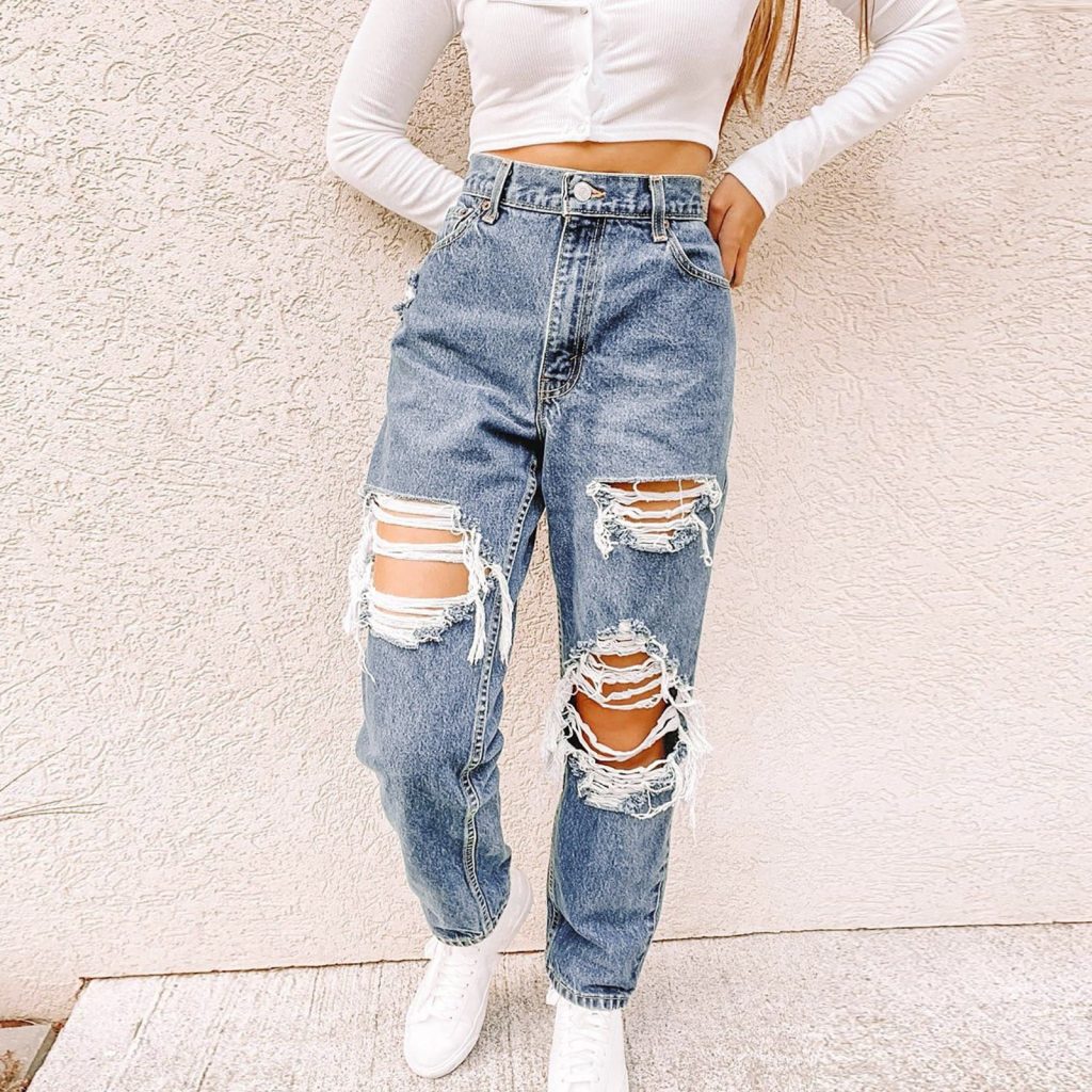 make ripped jeans