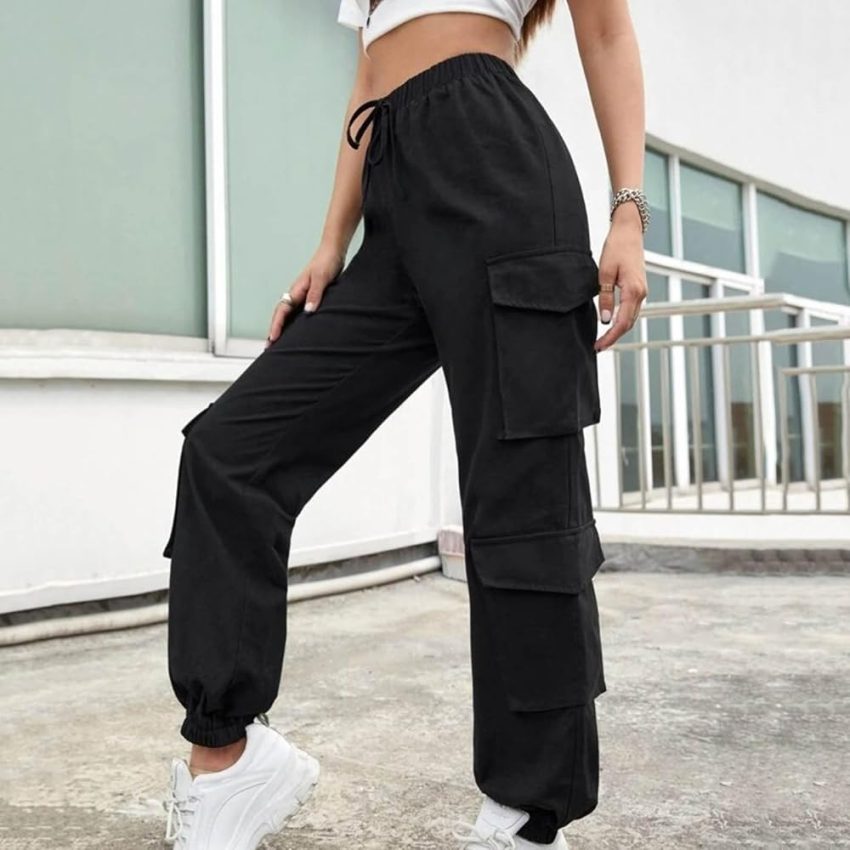 black cargo pants