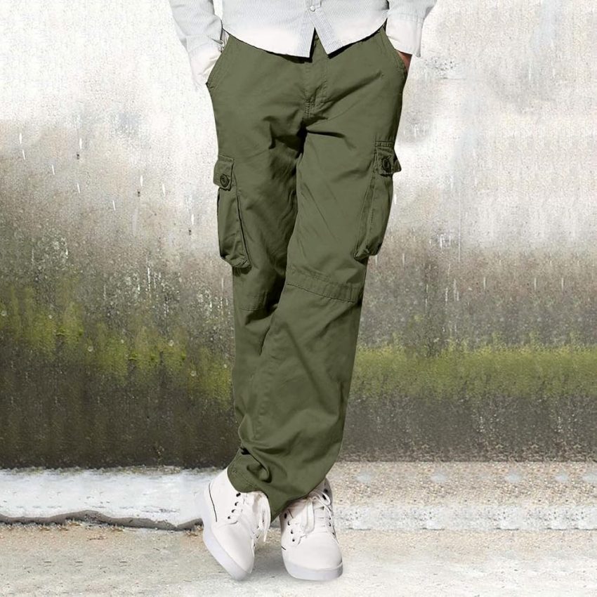 green cargo pants