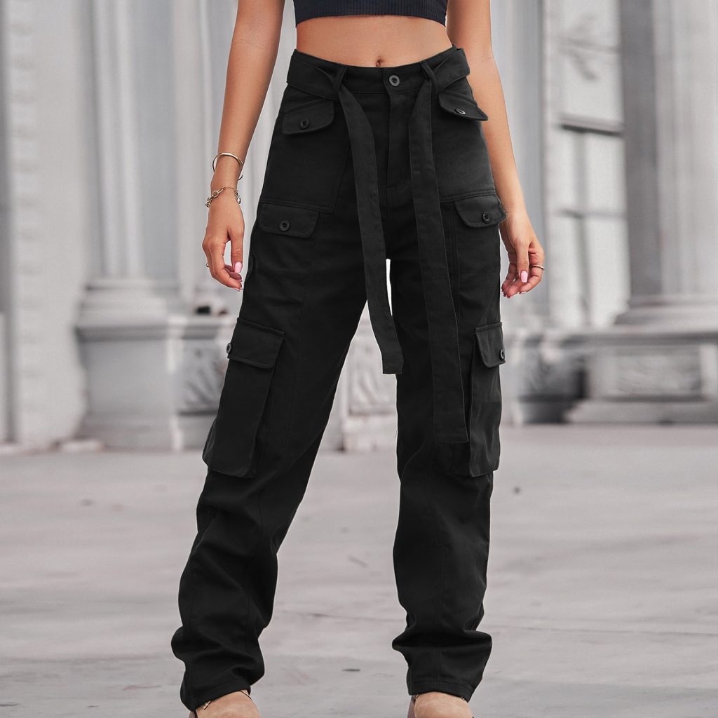 black cargo pants