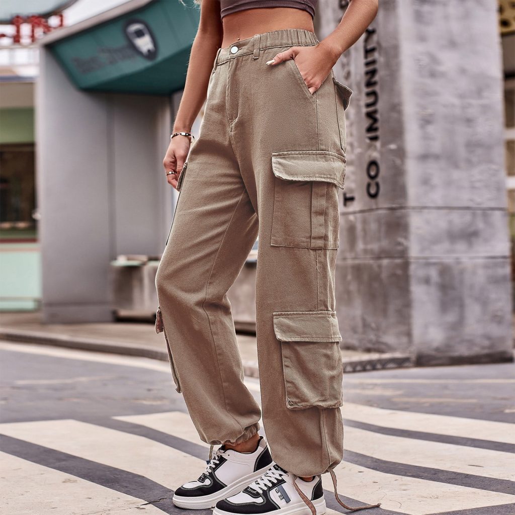 Khaki Cargo Pants Female