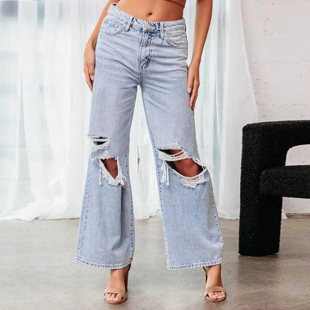 sew a hole in jeans