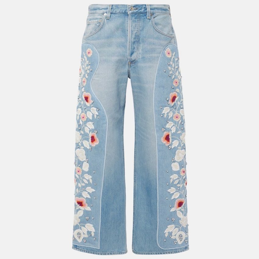 embroider jeans